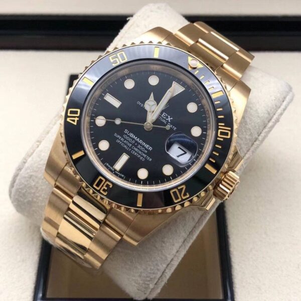 Rolex Submariner Yellow gold black dial super clone watch