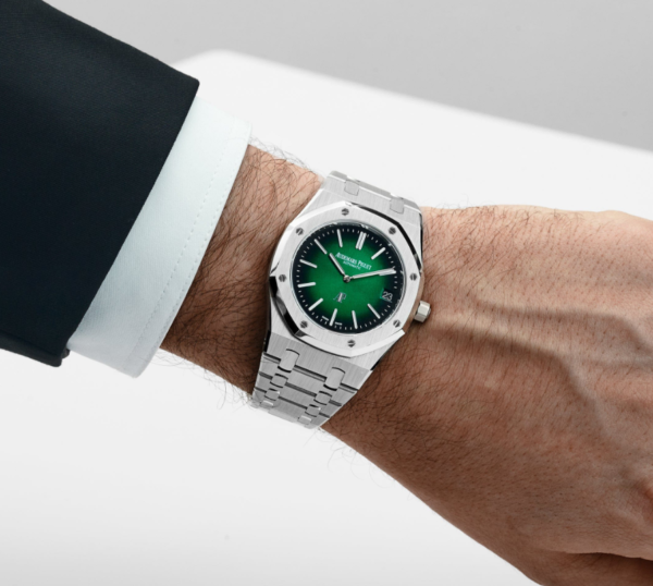 Audemars Piguet Royal Oak 'Jumbo' Extra-Thin '50th Anniversary' Green Dial