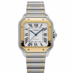 Cartier Santos Medium Yellow Gold White Dial Automatic