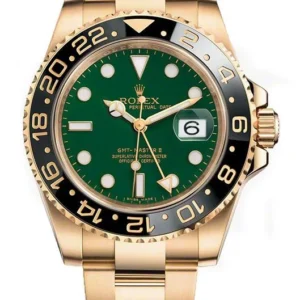Rolex GMT-Master II Yellow gold green dial Watch