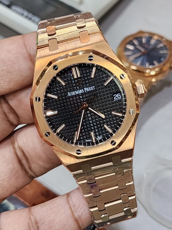 Audemars Piguet Royal Oak Rose Gold Black Dial 41mm