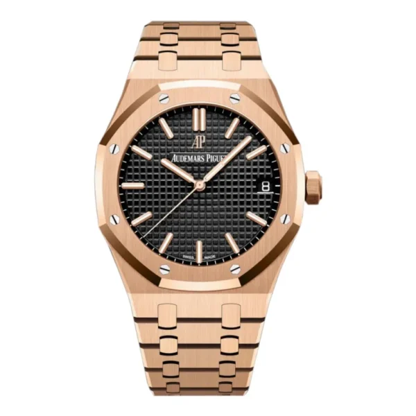 Audemars Piguet Royal Oak Rose Gold Black Dial 41mm